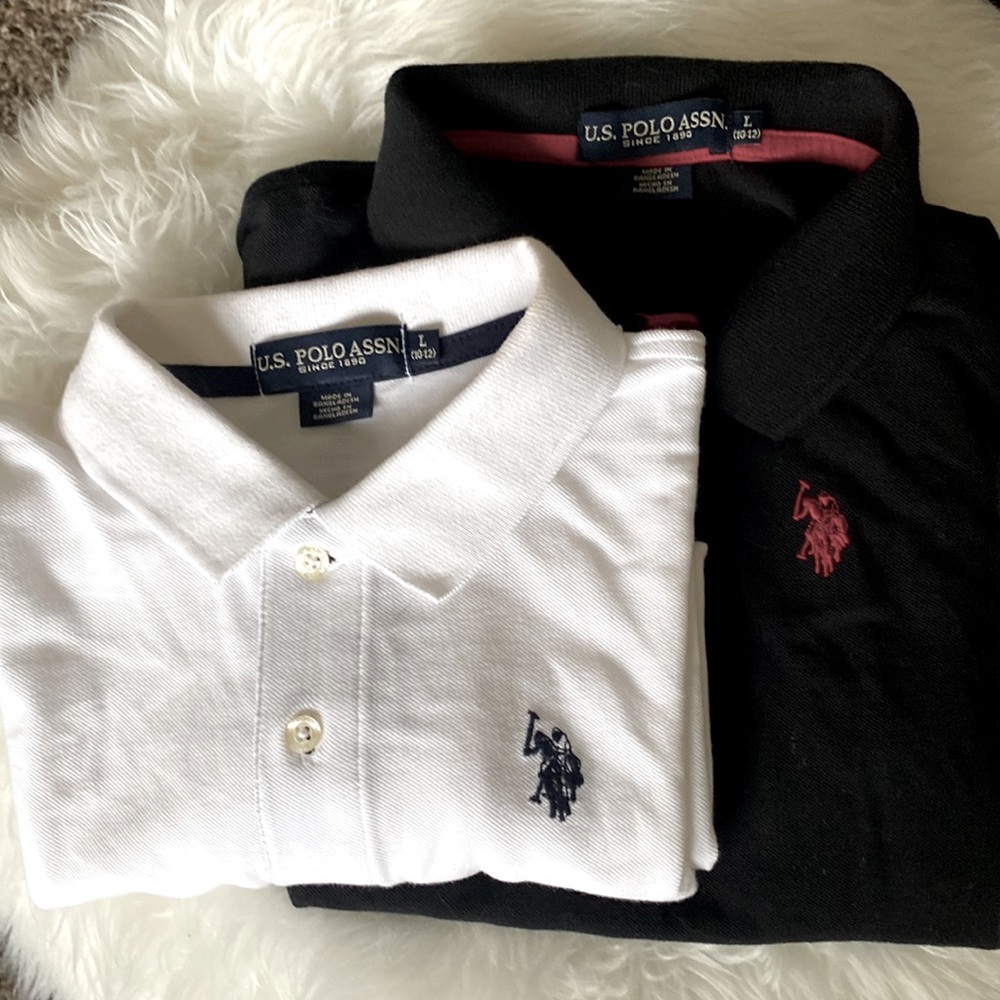 Set of 2: Boy’s Collared Short-sleeve Polo Tees